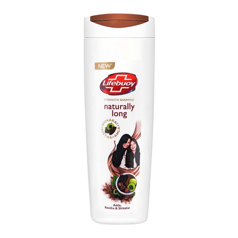 Lifebuoy Naturally Long Strength Shampoo, Amla Reetha &amp;amp; Shikakai, 370ml